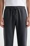 Men's Smoked 3 Thread Ribbed Sweatpants with Flat Legs, Comfortable Cut, Elastic Waistband and Pockets - 6