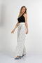 Women's Summer Ecru Blue High Waist Pleated Belted Wide Leg Pants 30393 - 4