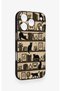 iPhone 17 Pro Compatible Vintage Black Cat Pattern Silicone Case - 2