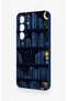 Samsung S25 Compatible Night-Themed Bookshelf Patterned Silicone Case - 4