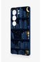 Vivo V29 Compatible Night Themed Bookshelf Patterned Silicone Case - 3