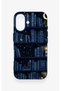 iPhone 16 Compatible Night-Themed Bookshelf Patterned Silicone Case - 2