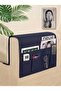 1St Class Gabardine Fabric Sofa Edge Bedside Organizer Non-Slip Washable Armrest Protector - 4