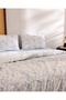 Laurence Single 100% Cotton Ranforce Printed Sheet and Duvet Cover Set - Blue/Beige - 4