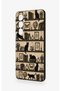 Realme C65 Compatible Vintage Black Cat Patterned Silicone Case - 4