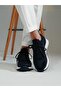 Sage Model Genuine Leather Handmade Navy Blue Knitwear Sneaker Shoes - 2