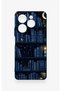Infinix Hot 40 Pro Compatible Night Theme Bookshelf Patterned Silicone Case - 2