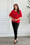 Boat Neck Bat Sleeve Mercerized Knitwear - 4