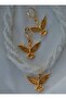Jewelry set - gold color - - 2