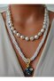 Necklace - White - - 3