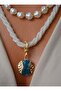 Necklace - White - - 2