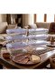 530093 Rectangular Storage Container with Blue Lid 330 Cc 6 Pieces - 5