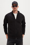 Zippered Stand Collar Pocket Regular Fit Jacket - 6