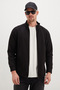 Zippered Stand Collar Pocket Regular Fit Jacket - 3