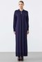 Pola Yaka Rayon Dress Dark Blue