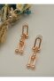 Chain Earrings - Rose - - 2