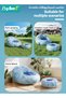 3-in-1 Inflatable Sofa with Footstool, Portable Bean Bag Chair, Lounge Chair with Matching Footrest, Waterproof Inflatable Recliner Chair Set, Ergonomic Air Sofa Couch for Indoor & Outdoor Activities, - 5