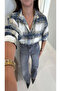 Gilsa Blue Stone Plaid Shirt