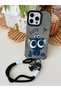 iPhone 16 Promax Compatible Plated Charm Cat Design Flexible Silicone Case with Toy