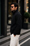 Men's Stand Collar Zippered Cardigan Casual Basic Comfortable Fit Long Sleeve Sweatshirt - 3