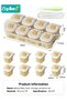 8 PCS Silicone Baby Food Containers, Reusable Infant Food Storage Jars, Small Snack Container with Leak-Proof Airtight Lids, Freezer Storage Box with Silicone Baby Spoon, for Infants, Babies, Toddlers - 8