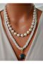 Necklace - White - - 3