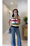 Feras Multicolored Polo Collar Knitwear - 3