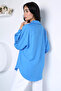 Blue Women's Patterned Shirt - 4