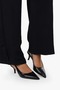 Women's Kaven Black Leather Mini Heeled Stiletto - 3