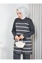 Knitwear Striped Double Set Gray - 4