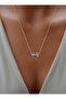 Crystal Quartz Pendant - Gold Color -