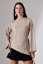 Women's Modal Asymmetrical Cut Spanish Sleeve Blouse - 6