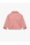 Star Detailed Cotton Covered Pocket Long Sleeve Denim Jacket - 5