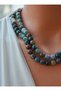 Indian Agate Necklace - Multi-Colored - - 2