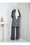 Knitwear Striped Double Set Gray - 7