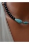 Turquoise Matte Onyx Necklace- - 2