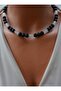 Mat Onyx Cat's Eye Necklace -