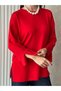 Women's Hijab Crew Neck Long Sleeve Basic Tunic - 6