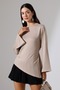 Women's Modal Asymmetrical Cut Spanish Sleeve Blouse