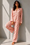 Women's Long Sleeve Cotton Pink Pajama Set - 5