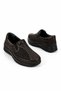 Kosel Studded Double Rubber Sole Genuine Leather Women's Shoes Brown Skin - 2