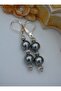 Mayorka Pearl Earrings - Silver Color - - 2