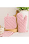 2-Piece Kitchen Glove Set Patterned Heat Insulated Oven Pot Tray Holder Set