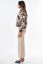 College Collar Patterned Jacket 13009 - 4
