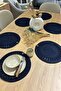 Chrysanthemum Model 6-Piece Round American Service Set (33 cm) |   Washable Vegan Supla Set (11 Colors) - 2