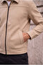 Harrison Relaxed Fit Men's Jacket with Zipper - Beige - 4