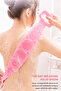 Silicone Back Scrubber Shower Washcloth Double Sided 70 cm Bath Brush Body Cleaning Massage Apparatus - 3