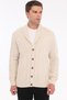 Beige Men's 80% Wool 20% Acrylic Hair Knit Patterned Buttoned Shawl Collar Knitwear Cardigan Trist-5369 - 3