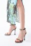 Zri̇n-30 Platinum Stone Accessory Platform Evening Dress Heeled Shoes 11 cm