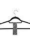 ®10-Pack Black Non-Slip Velvet Hangers 42cm With 360 Degree Rotatable Hook - Durable & S - 5